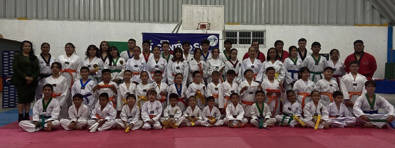 Alumnos en clase de Taekwondo Dorantes